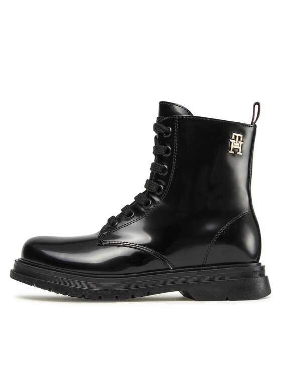 Tommy Hilfiger Tommy Hilfiger Kozaki Lace-Up Bootie T4A5-32411-1453 M Czarny