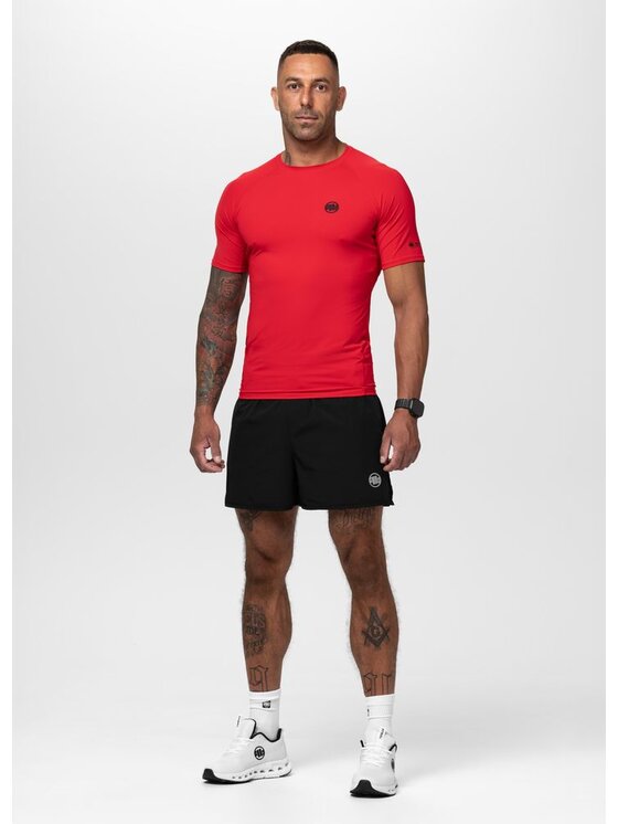 PITBULL PITBULL Koszulka techniczna RUNWAY Czerwony Regular Fit