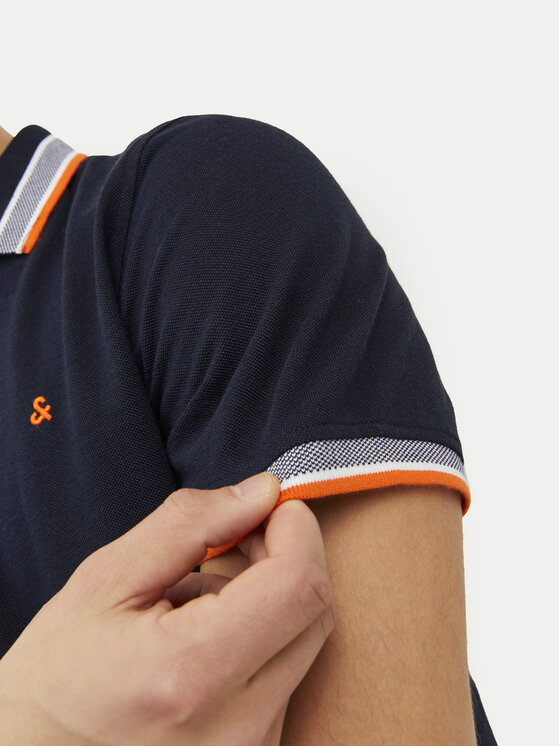 Jack & Jones Jack & Jones Polokošeľa Paulos 12136668 Tmavomodrá Slim Fit