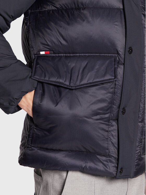 Tommy Hilfiger Tommy Hilfiger Zimska jakna MW0MW28723 Tamnoplava Regular Fit