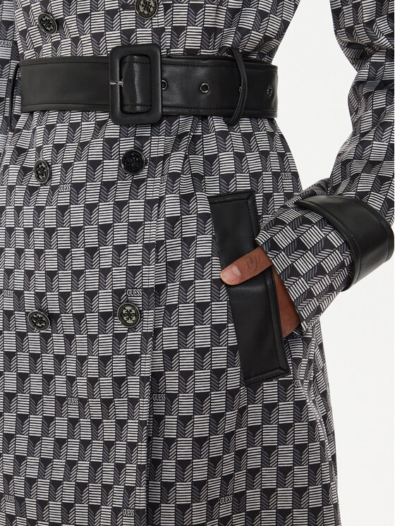 Guess Guess Kevad-sügis mantel Luana W4YL41 WFJ02 Must Regular Fit