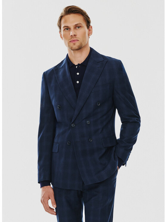 Pako Lorente Pako Lorente Marynarka P24WF-3G-013 Granatowy Slim Fit
