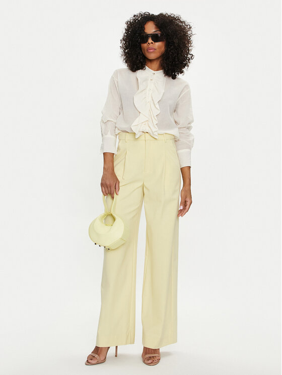 Dixie Dixie Srajca C239J017A Écru Regular Fit
