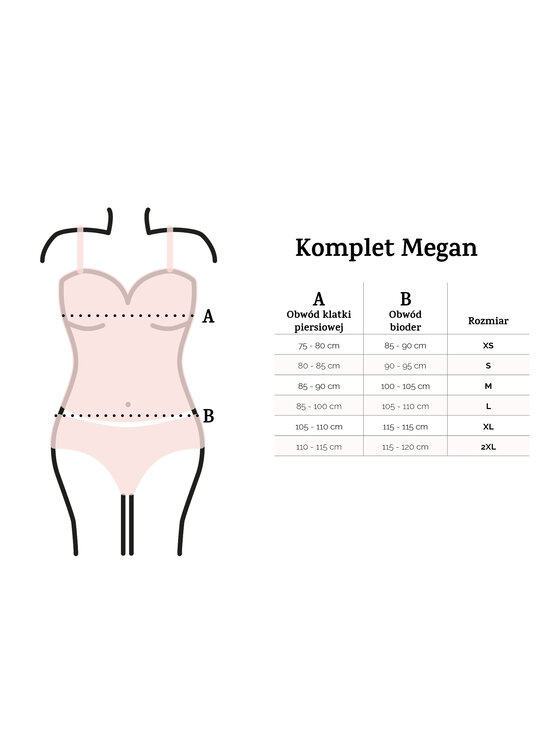 DKaren Lingerie DKaren Lingerie Komplet bielizny Megan Biały Classic Fit