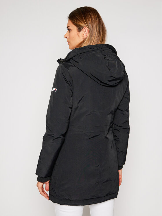 Tommy Jeans Parka Technical Down DW0DW09063 Nero Regular Fit • Modivo.it
