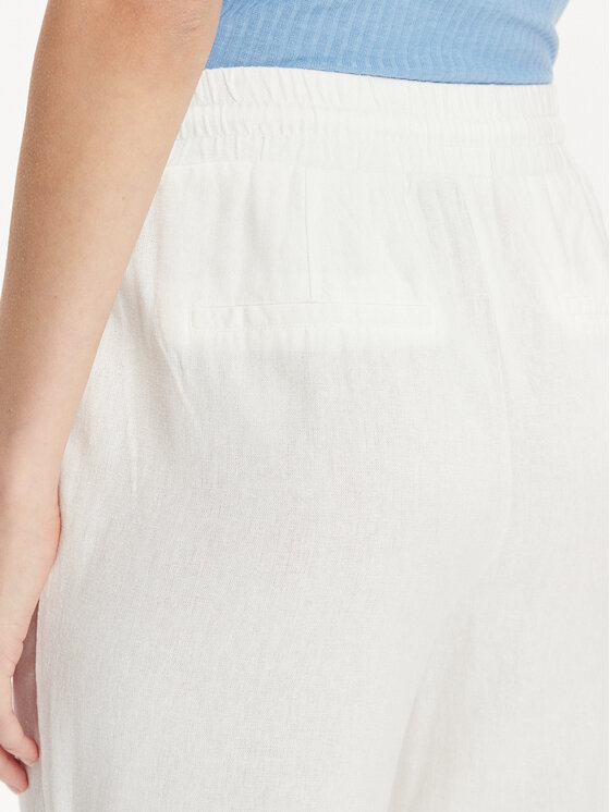 Vero Moda Vero Moda Pantaloni din material Jesmilo 10279691 Alb Regular Fit