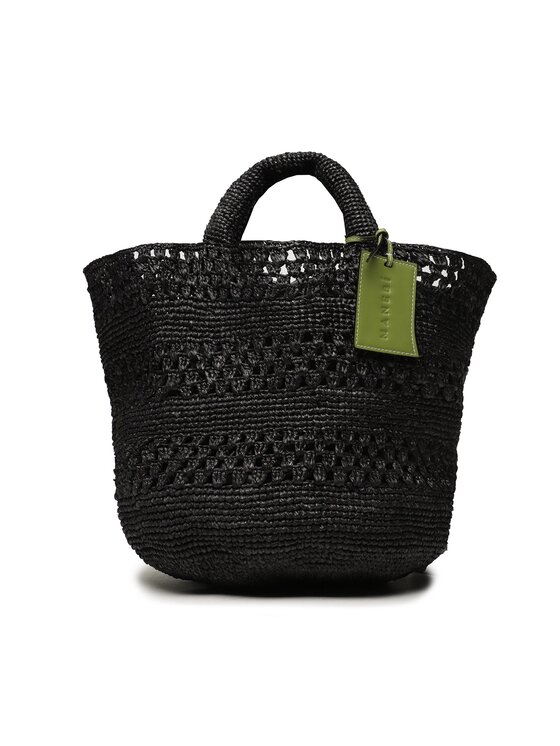 Manebi Women's Borsa Panier Medium Black