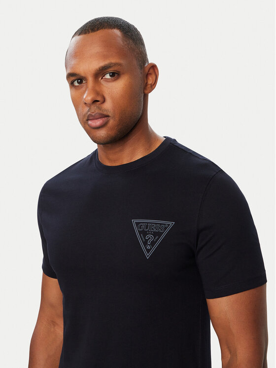 Guess Guess T-shirt M6BI49 K6186 Blu scuro Slim Fit