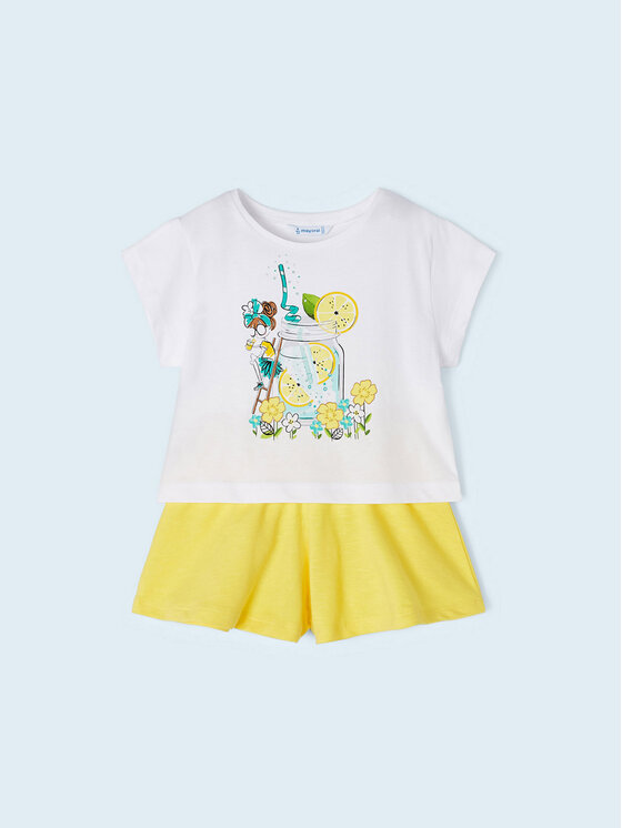 Mayoral Mayoral Set tricou și pantaloni scurți sport 3213 Colorat Regular Fit