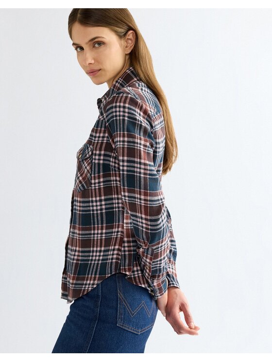 Wrangler Wrangler Koszula WESTERN SHIRT Kolorowy Slim Fit