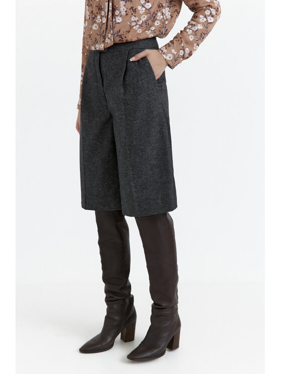 Stylove Stylove Šortky z materiálu S388 Šedá Baggy Fit