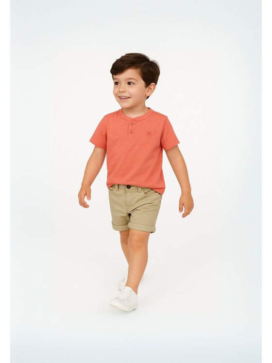 MINOTI MINOTI Szorty 13short 10 Beżowy Regular Fit