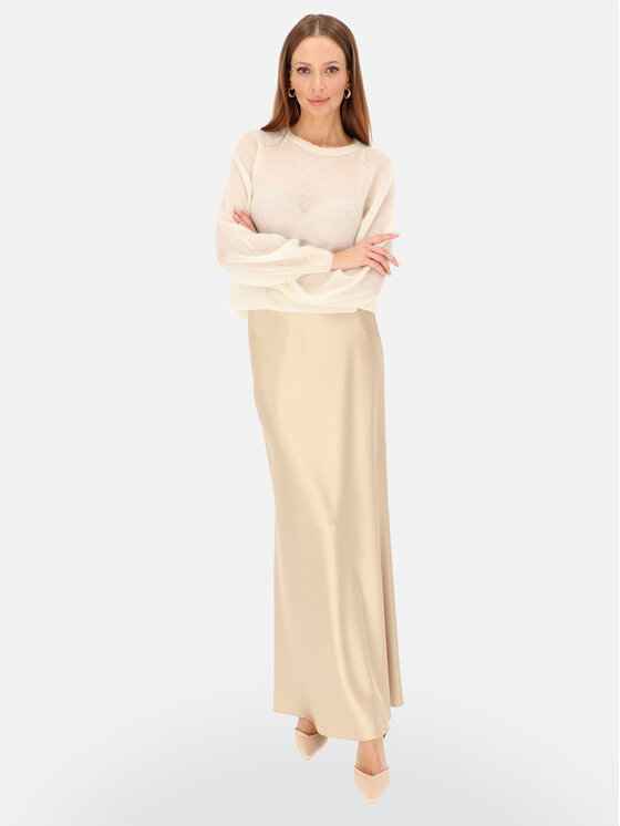 L’AF L’AF Spódnica maxi Kelli Beżowy Regular Fit