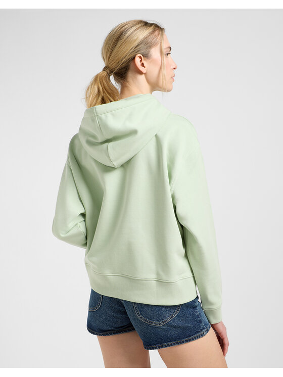 Lee Lee Bluza 112363839 Zielony Relaxed Fit