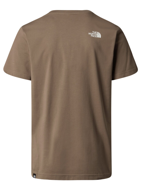 The North Face The North Face T-särk Simple Dome NF0A87NG Pruun Regular Fit