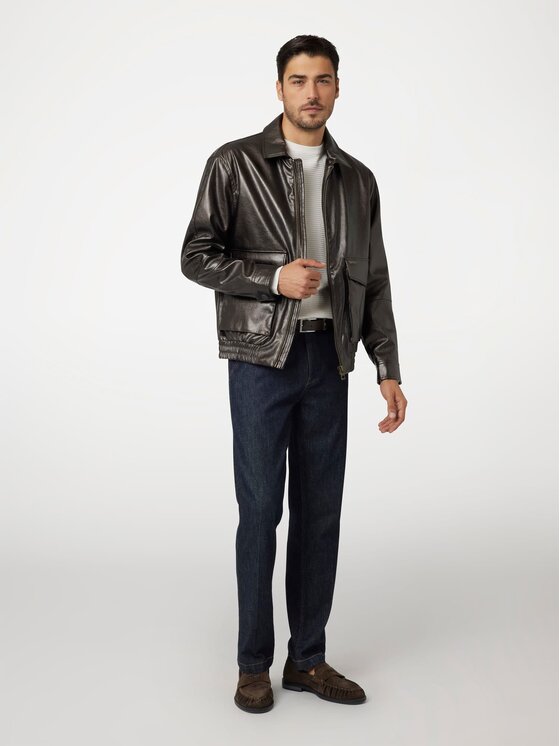 Guess Guess Bunda pro přechodné období 168885 Hnědá Classic Fit