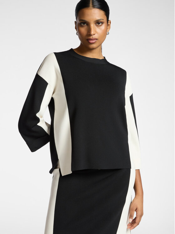 Elena Mirò Elena Mirò Sweter M550Z000691N0A3 Czarny Regular Fit