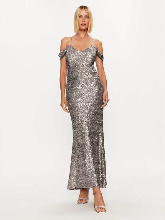 Rinascimento Rinascimento Abendkleid CFC0115186003 Silberfarben Regular Fit