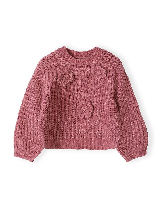 minoti minoti Sweter 32KNIT100 Różowy Regular Fit