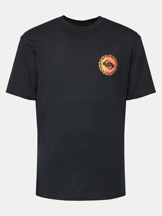 Quiksilver Tričko Long Fade EQYZT07670 Čierna Regular Fit