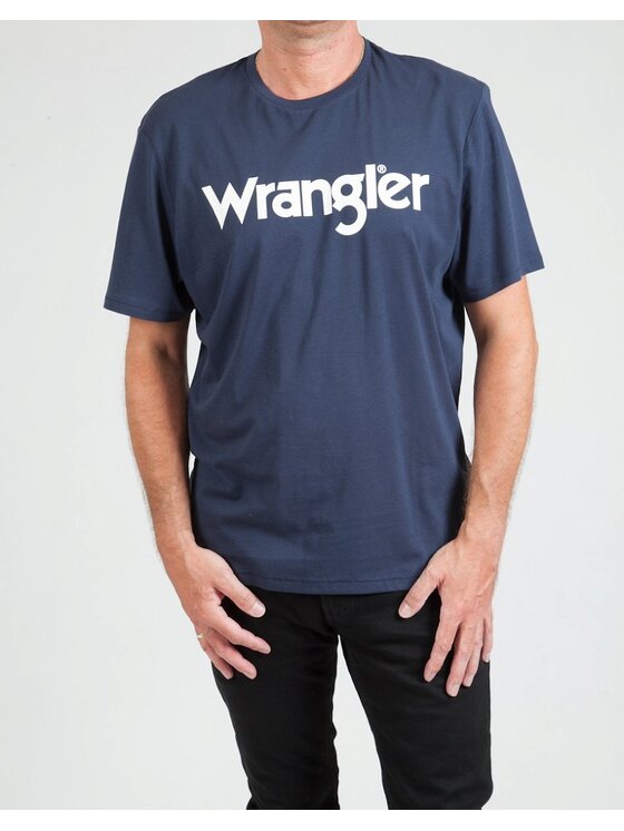 Wrangler Wrangler T-shirt LOGO TEE Blu Regular Fit