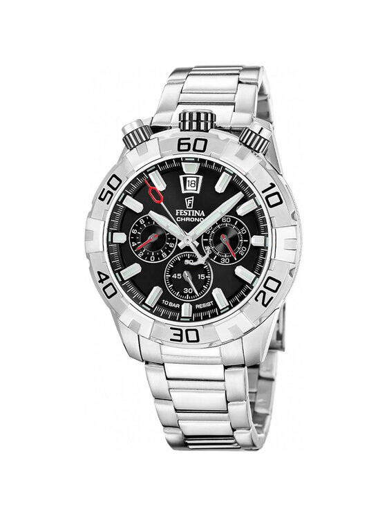 Festina Festina Zegarek F20743-6 Srebrny