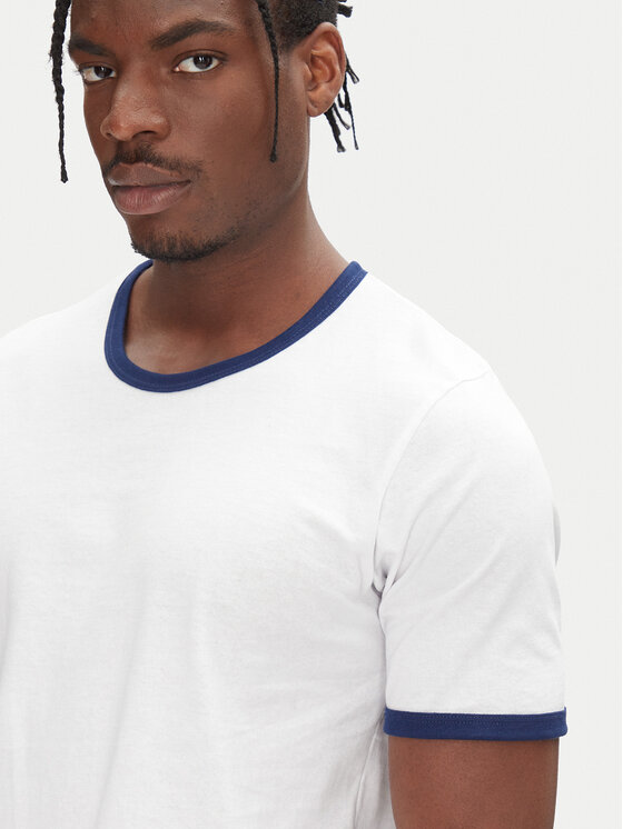 Jack & Jones Jack & Jones T-Shirt Ringer 12277262 Biały Regular Fit