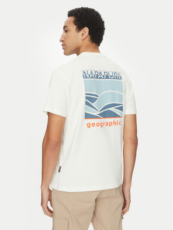 Napapijri Napapijri Тишърт S-Sovana NP0A4IE4 Бял Regular Fit