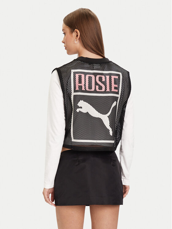 Puma Puma топ PUMA X ROSÉ 633804 01 Черен Relaxed Fit