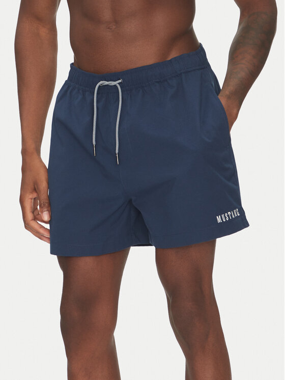 Mustang Mustang Pantaloni scurți pentru înot Oceanside 1016478 Bleumarin Regular Fit