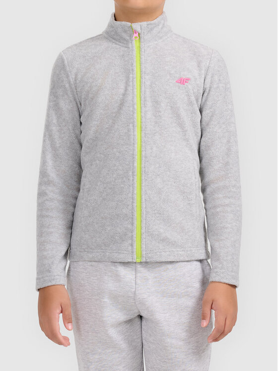 4F 4F Bluza 4FJWAW26TFLEF472 Szary jasny Active Fit