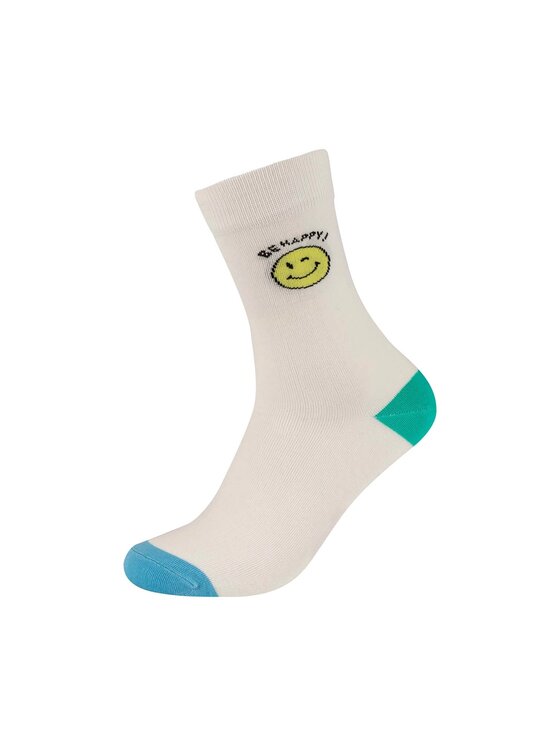 Fun Socks Fun Socks Skarpety wysokie unisex ORGANIC COTTON MOTIFS SOCKS IN BOX 3P Kolorowy