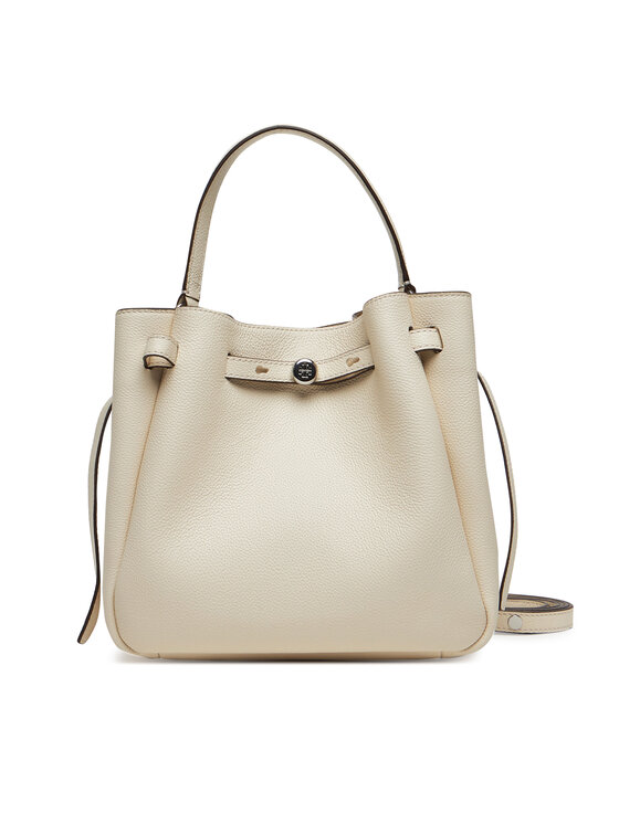 Tory Burch Tory Burch Ročna torba Romy Bucket Bag 166982 Écru