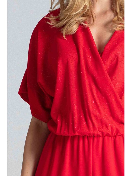 FIGL FIGL Kombinezon M684 Czerwony Regular Fit