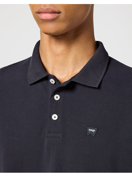 Wrangler Wrangler T-shirt LS POLO Nero Regular Fit