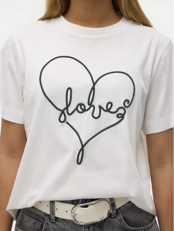 Vero Moda Vero Moda T-shirt Fea 10321312 Bijela Loose Fit