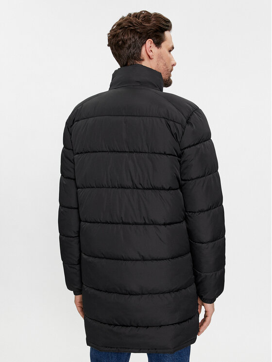 Brave Soul Brave Soul Vatovaná bunda MJK-DAVISLONGBLK Černá Regular Fit