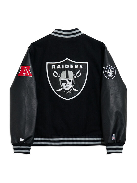 New Era New Era Bundy bomber New Era NFL Las Vegas Raiders Varsity 60596371 Čierna Regular Fit