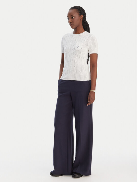 Polo Ralph Lauren Polo Ralph Lauren Пуловер 211971873005 Бял Slim Fit