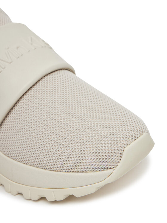 Calvin Klein Calvin Klein Tenisice Runner Slip On - He Nappa HW0HW02415 Écru