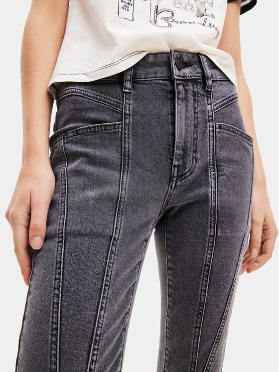 Desigual Desigual Jeans hlače 23WWDD91 Siva Slim Fit