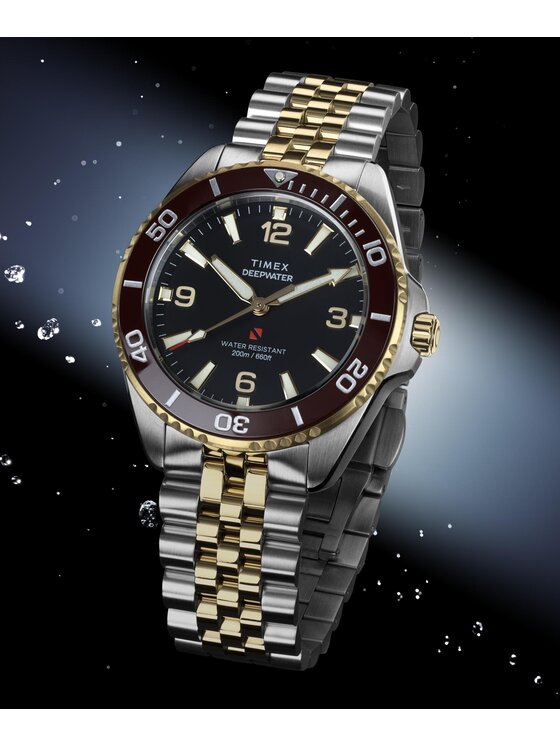 Timex Timex Zegarek TW2Y64700 Srebrny