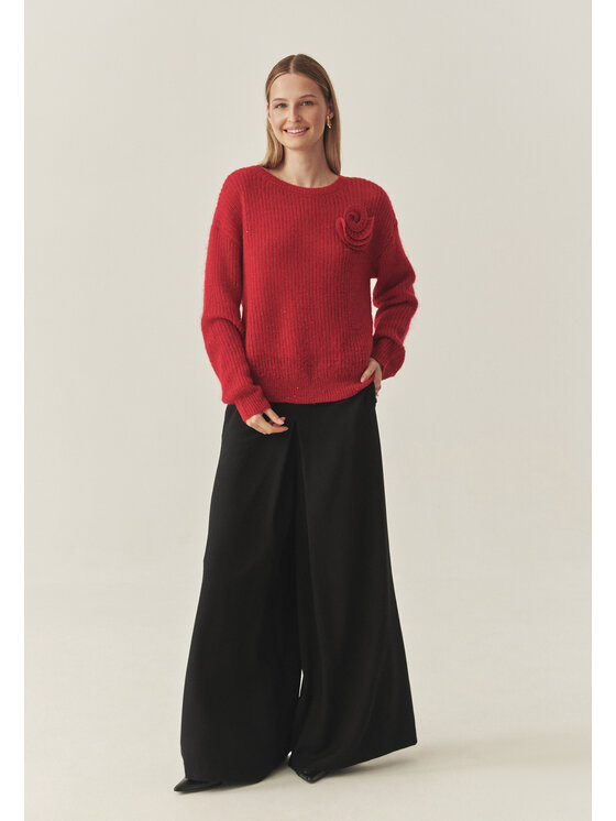 TATUUM TATUUM Sweter CLAIRE Czerwony Classic Fit
