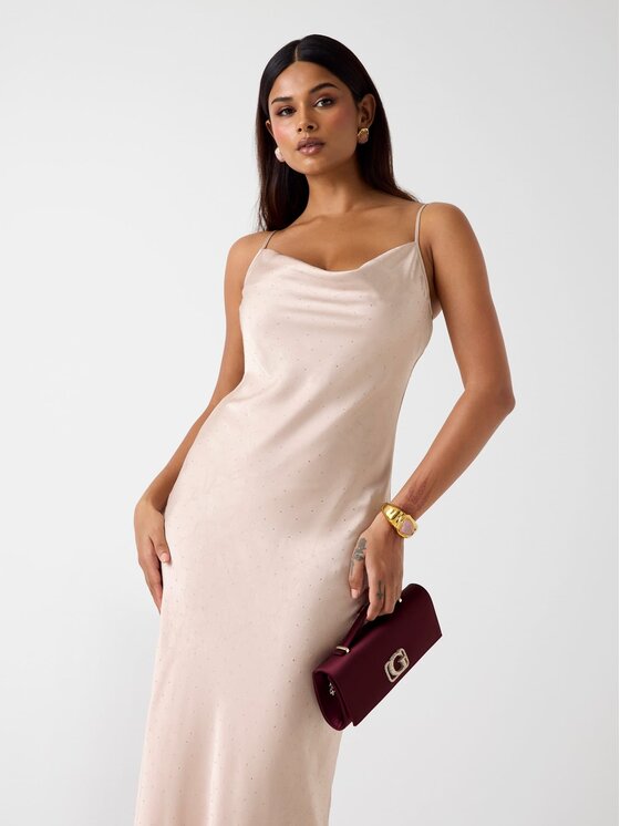 Guess Guess Повсякденна сукня 180182 Бежевий Classic Fit