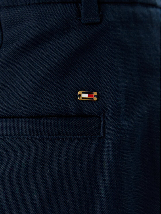 Tommy Hilfiger Tommy Hilfiger Szövet rövidnadrág WW0WW49040 Sötétkék Wide Leg