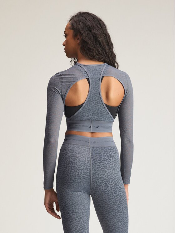adidas by Stella McCartney adidas by Stella McCartney Koszulka techniczna 162250 Niebieski Slim Fit