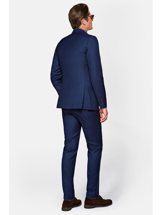 Lancerto Lancerto Garnitur 3 Granatowy Regular Fit