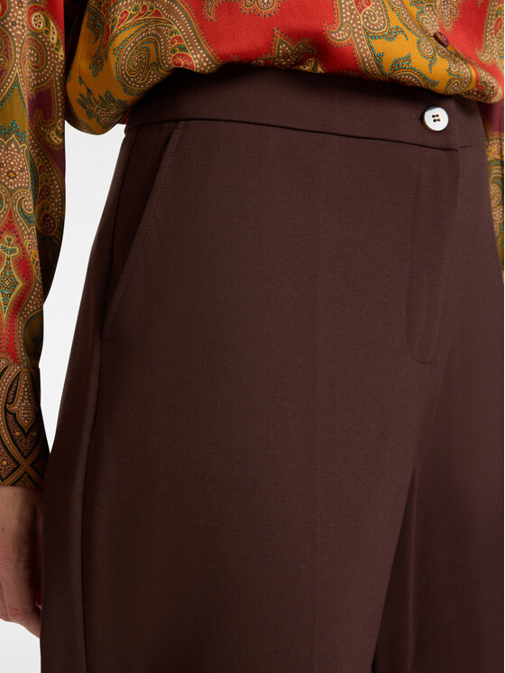 Elena Mirò Elena Mirò Spodnie materiałowe P800P000575N058 Brązowy Slim Fit