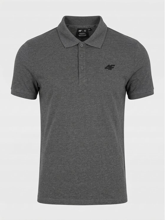 4F 4F Polo Z-0770-2-L Biały Regular Fit