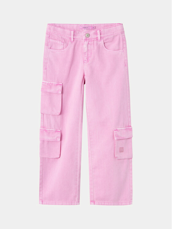 NAME IT Pantaloni din material 13232647 Roz Wide Leg